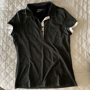 Grey Nike drifit golf polo
